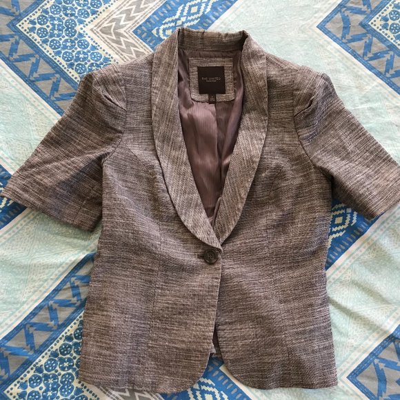 The Limited Collection - Short Sleeves Brown Blazer - Women - Small - Picture 1 of 5